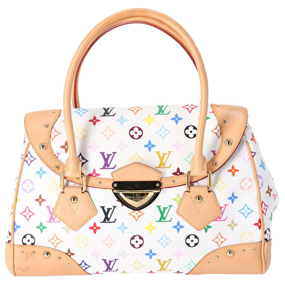 Louis Vuitton Handbags - Louis Vuitton Beverly GM Monogram White Multicolor Handbag M40201 Blanc